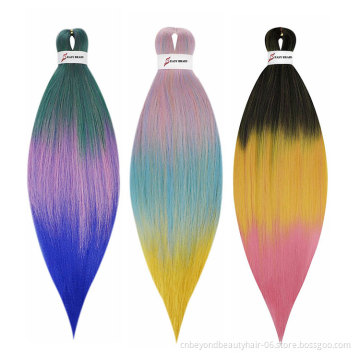 beyond beauty pre stretched braiding hair crochet braids yaki texture synthetic hair Braiding